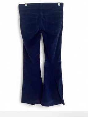 FREE PEOPLE WE THE FREE NAVY BLUE CORDUROY FLARE BOHO Y2K FLARE PANTS SIZE 28